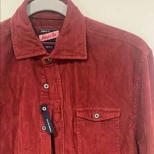 Johnnie-O Red Corduroy Shirt